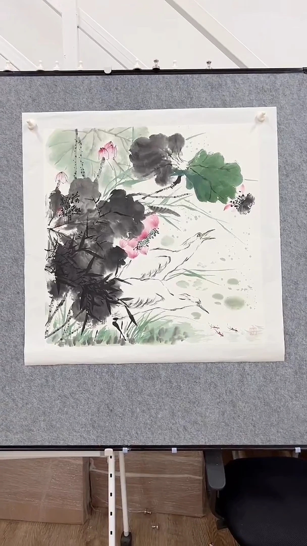 国画李文峰4平尺花鸟