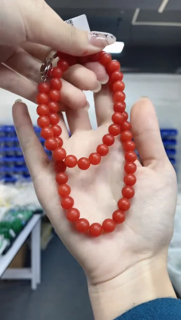 【闪购商品】南红玛瑙手串未镶嵌多样性发其一颜色微差