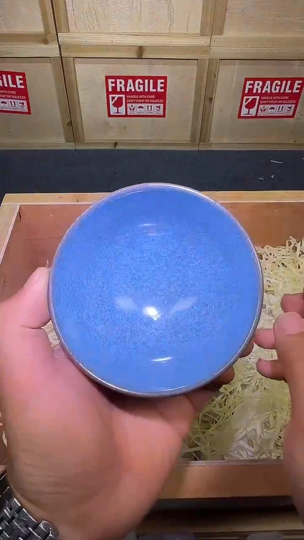 茶盏天青蓝冰裂主人杯精选