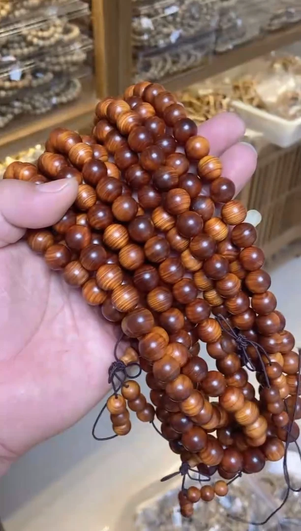 柏木手串/手链崖柏圆珠长串1.2多样性发其一