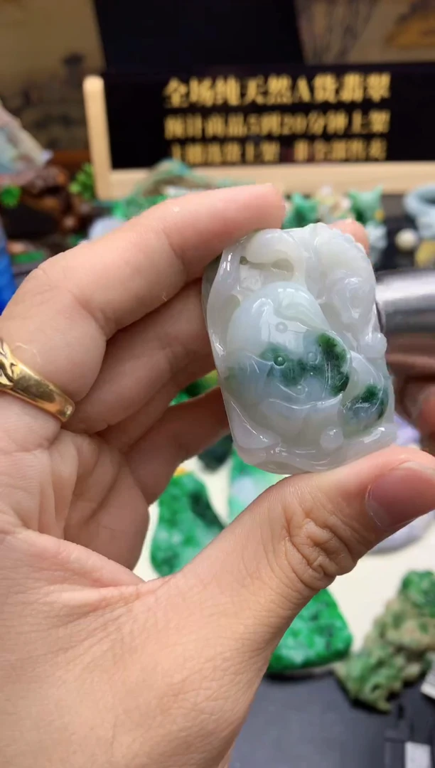 颈饰未镶嵌翡翠天然A货翡翠