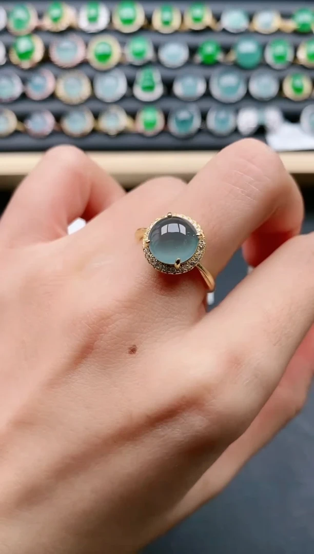 【闪购商品】翡翠戒指银S925镶嵌11111111