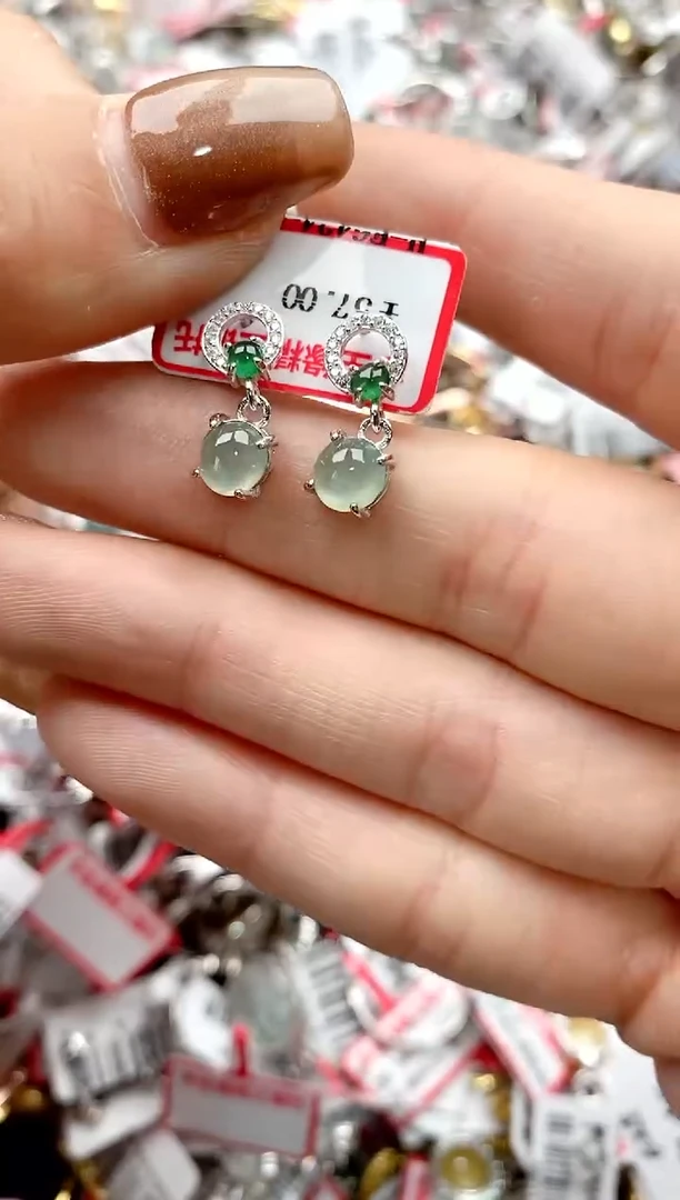 【闪购商品】翡翠戒指银S925镶嵌444444444    4