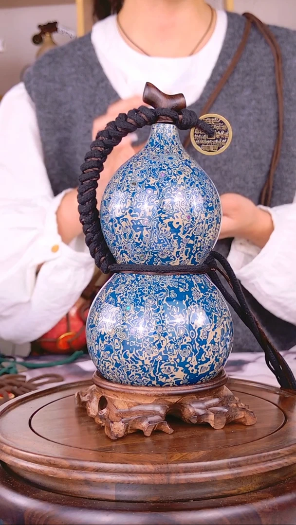 376大漆酒葫芦一物一拍 真葫芦真大漆