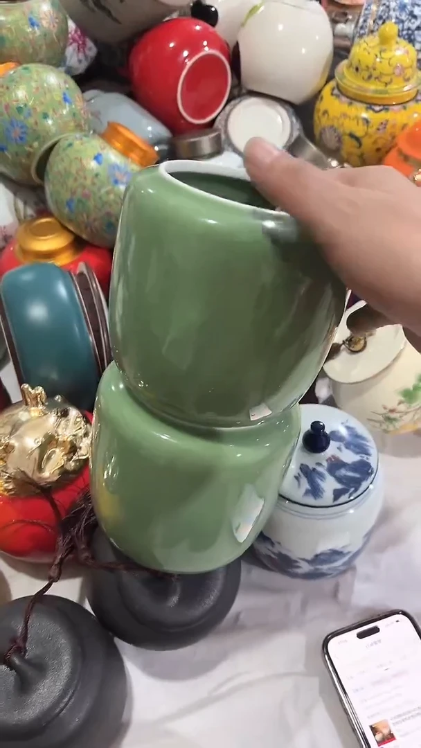 陶瓷茶叶罐密封罐防潮罐陶瓷茶叶罐密封罐防潮罐