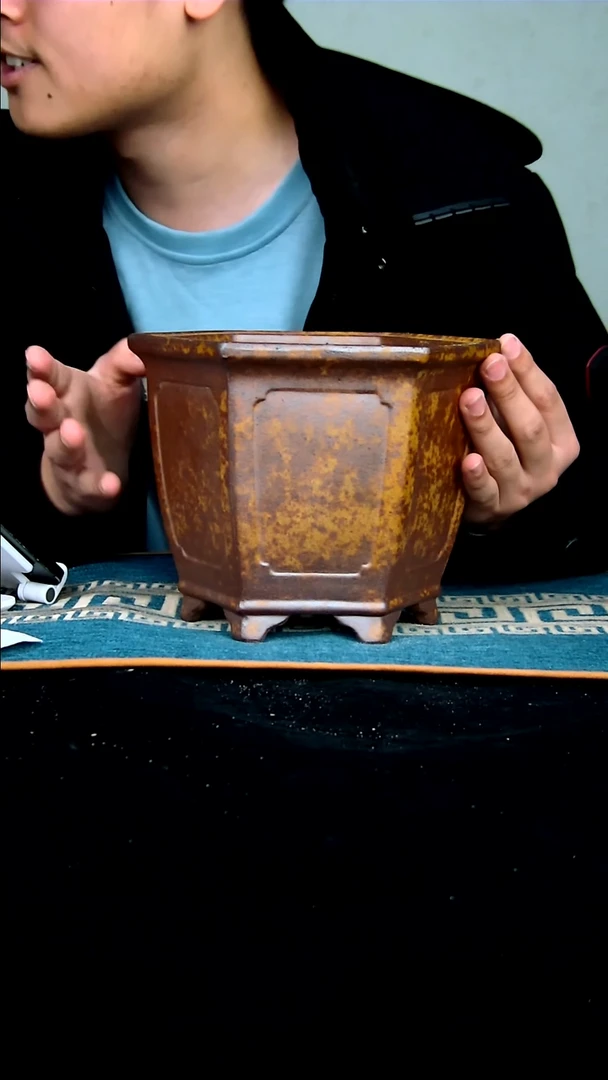 【闪购商品】紫砂花盆17*15.5*13.5内径尺寸