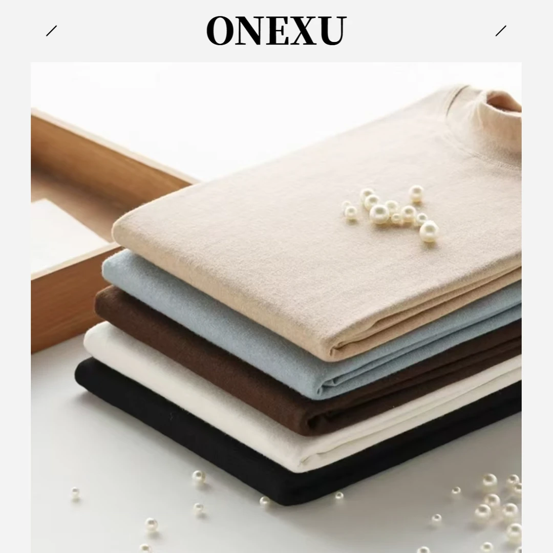 珍珠山羊绒打底衫