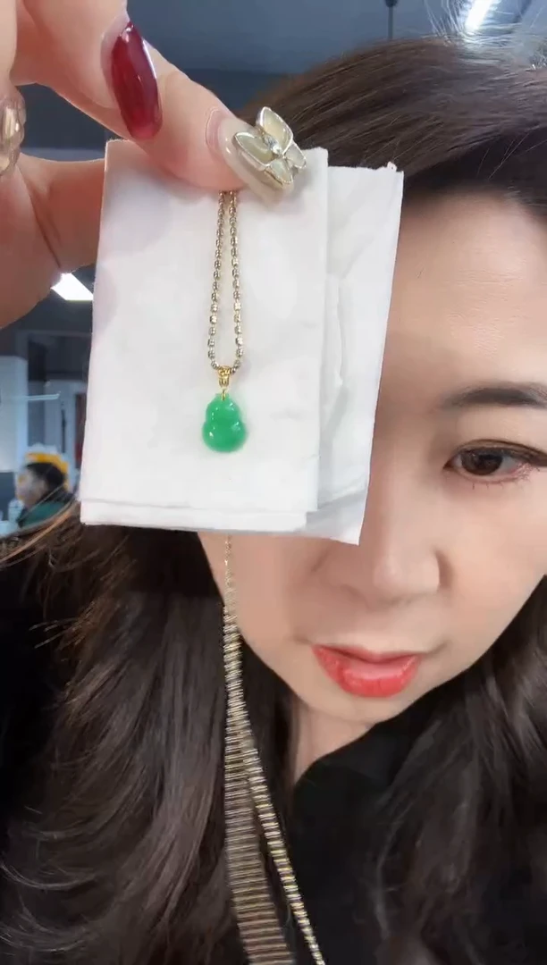 【闪购商品】翡翠颈饰18K金镶嵌缅料A货/多样性发货/一件