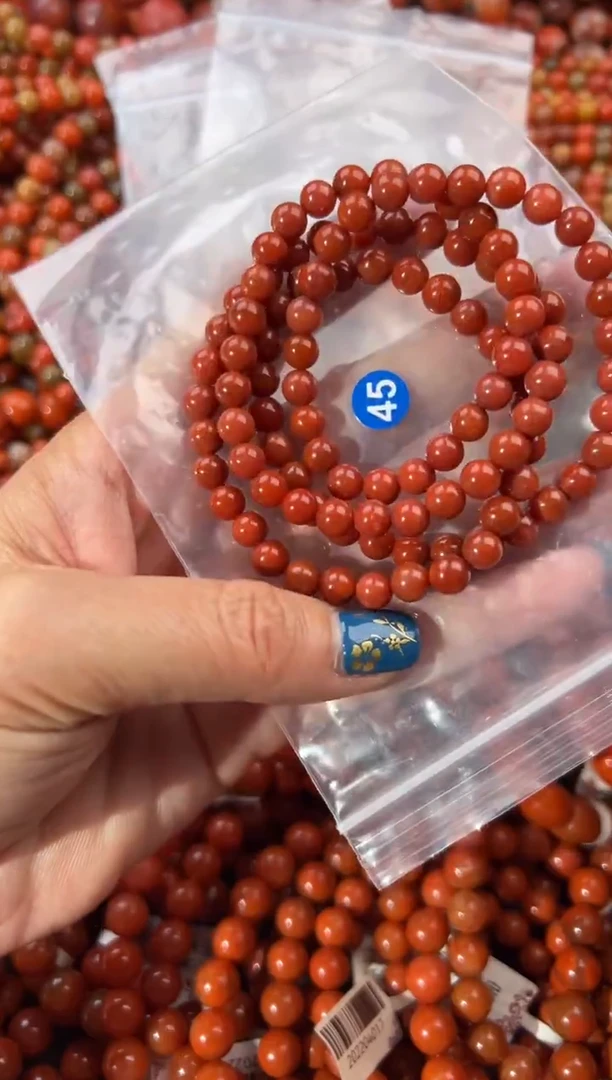 未镶嵌手串南红玛瑙6+