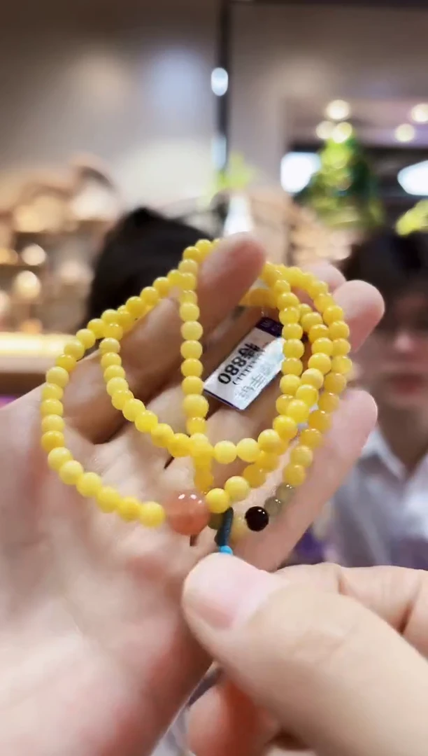 蜜蜡颈饰未镶嵌手链