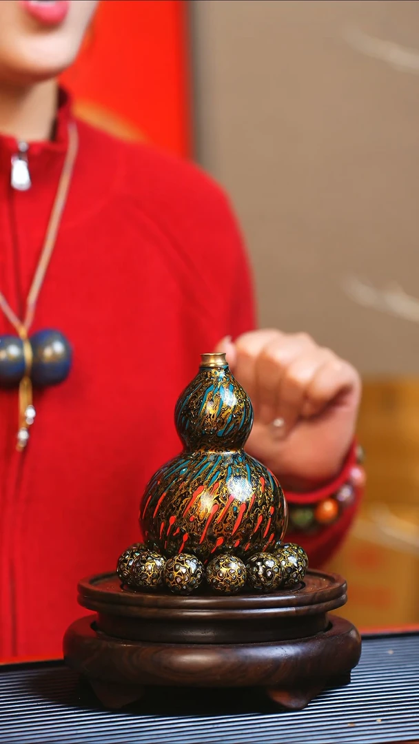 【闪购商品】JP063大师姐臻选非遗大漆酒葫芦