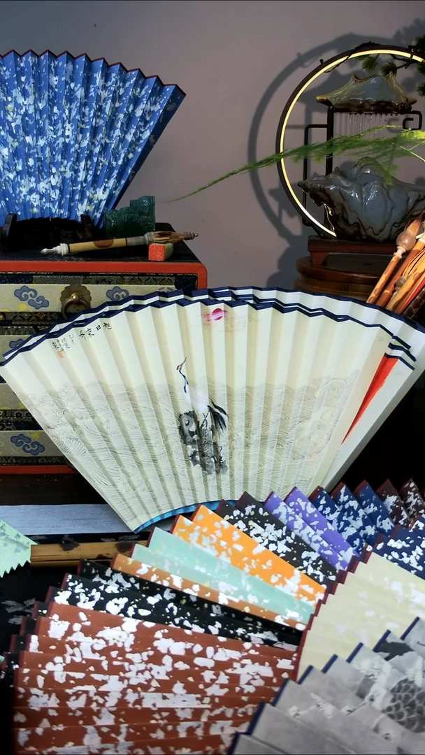 扇子手绘扇面  95  16  2.0