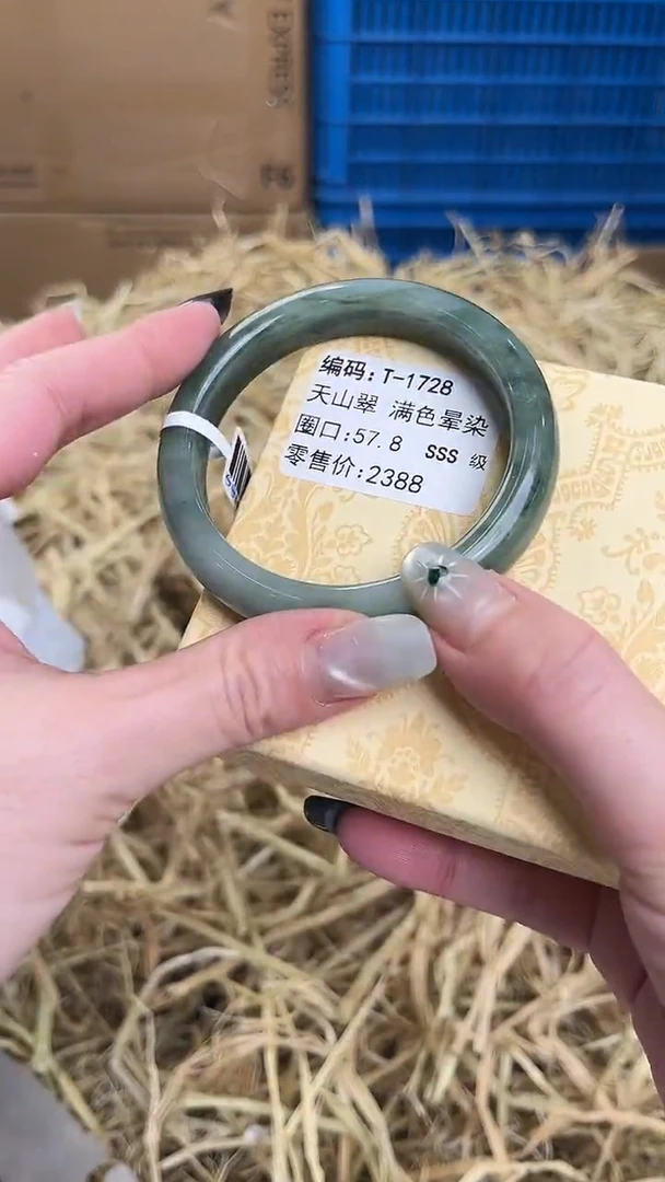 未镶嵌手镯石英质玉T-1728
