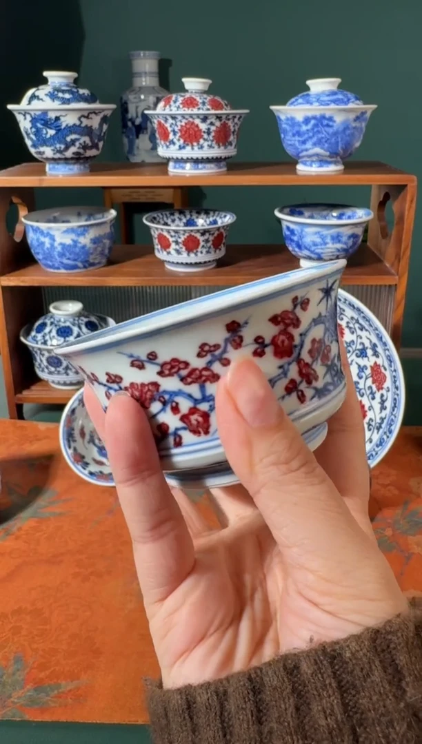 【闪购商品】杯永明尚玩松竹梅马蹄杯