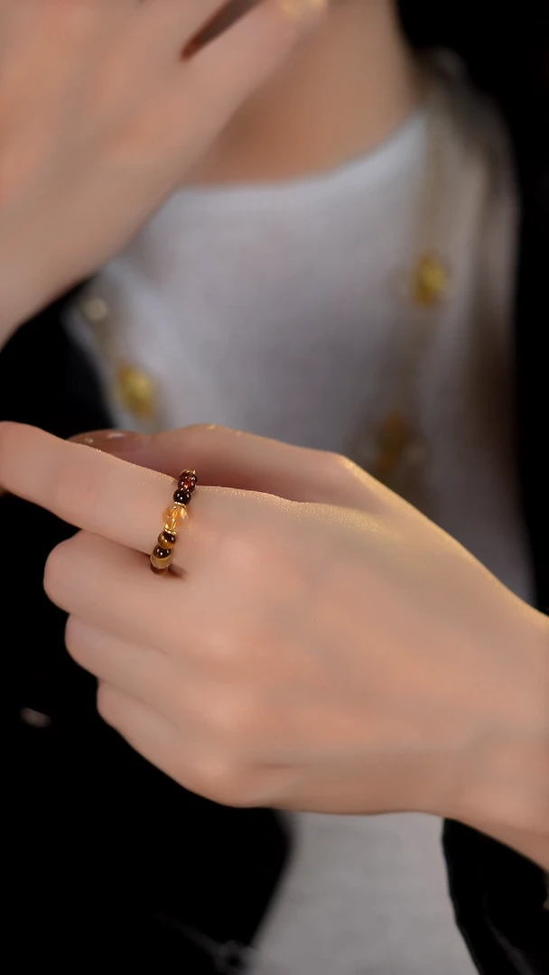 未镶嵌戒指木变石（虎睛石）DIY多样性随机发一