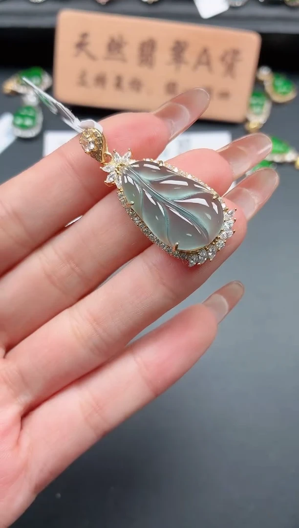 银S925镶嵌戒指翡翠111