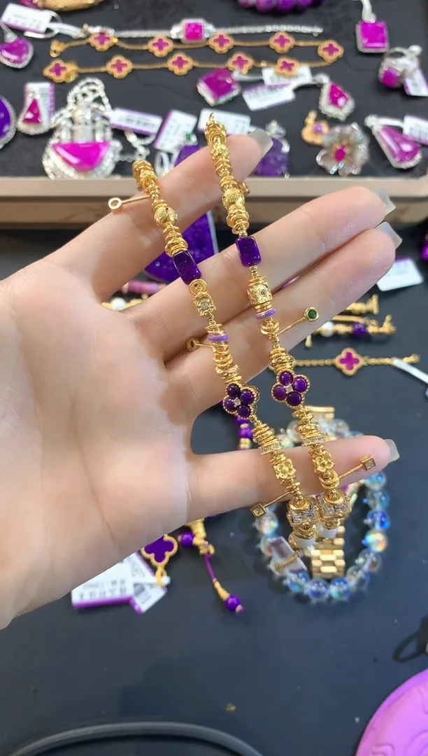 【闪购商品】苏纪石（舒俱来）.银S925镶嵌舒俱来手链多样性发一