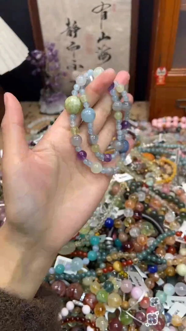 未镶嵌手链海蓝宝石508