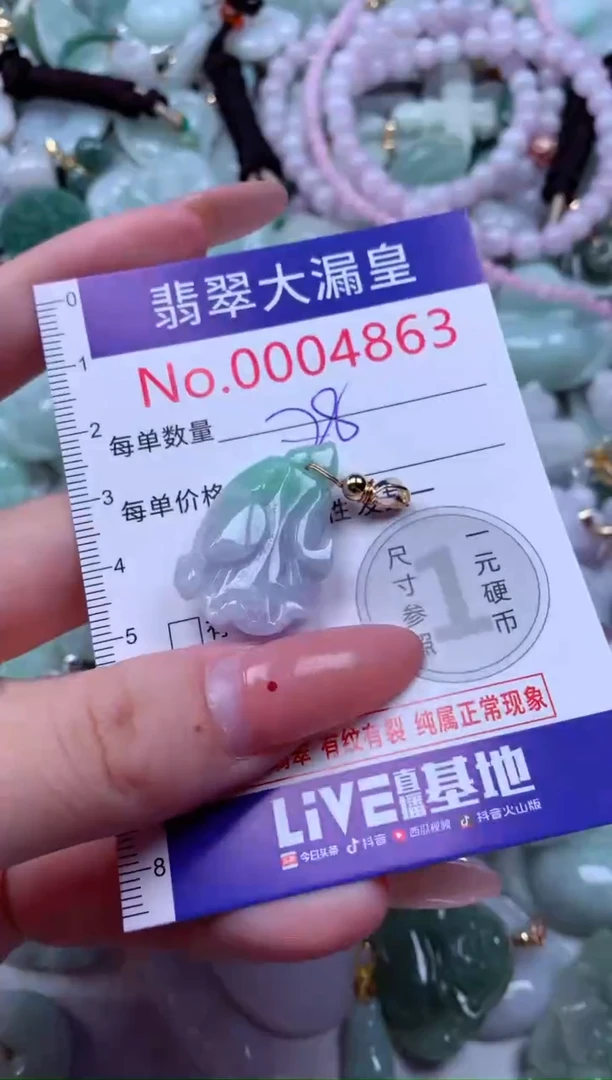 吊坠(不含链)未镶嵌翡翠4863