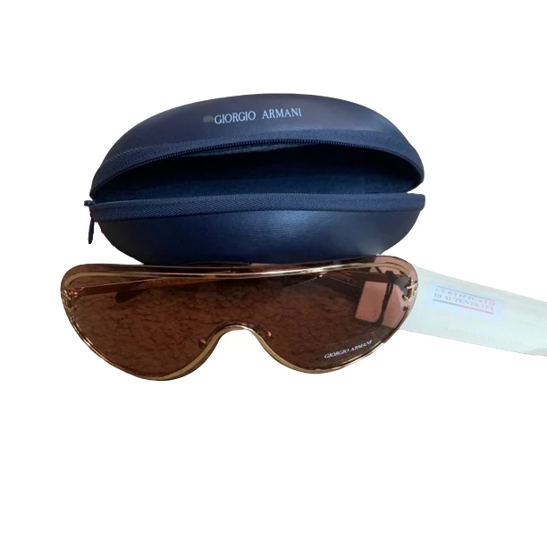 未使用 GIORGIO ARMANI/阿玛尼 时尚镂空镜片连体太阳镜墨镜