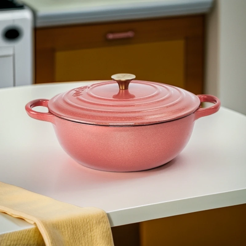 YODINE肴达人26cm妈咪万能锅#铸铁珐琅厨房佳品美食美器铸铁锅