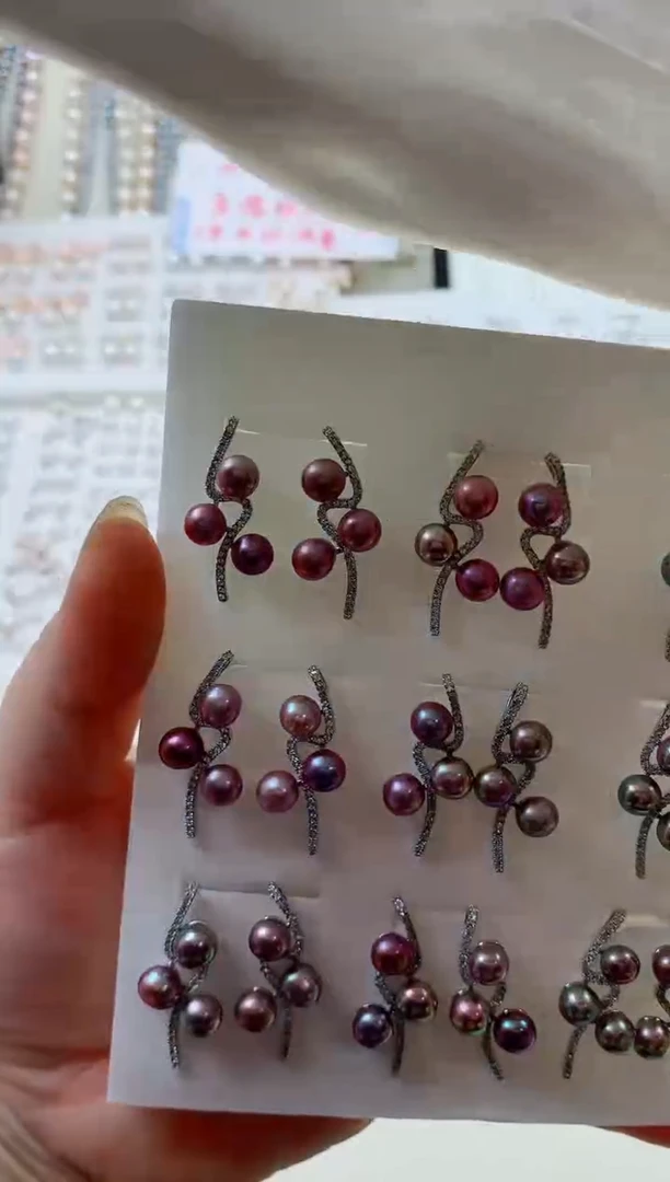 未镶嵌耳饰淡水珍珠多样性发其一