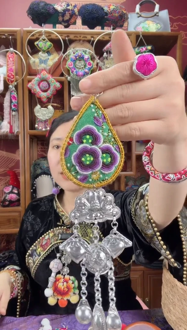 刺绣压襟81甜甜家