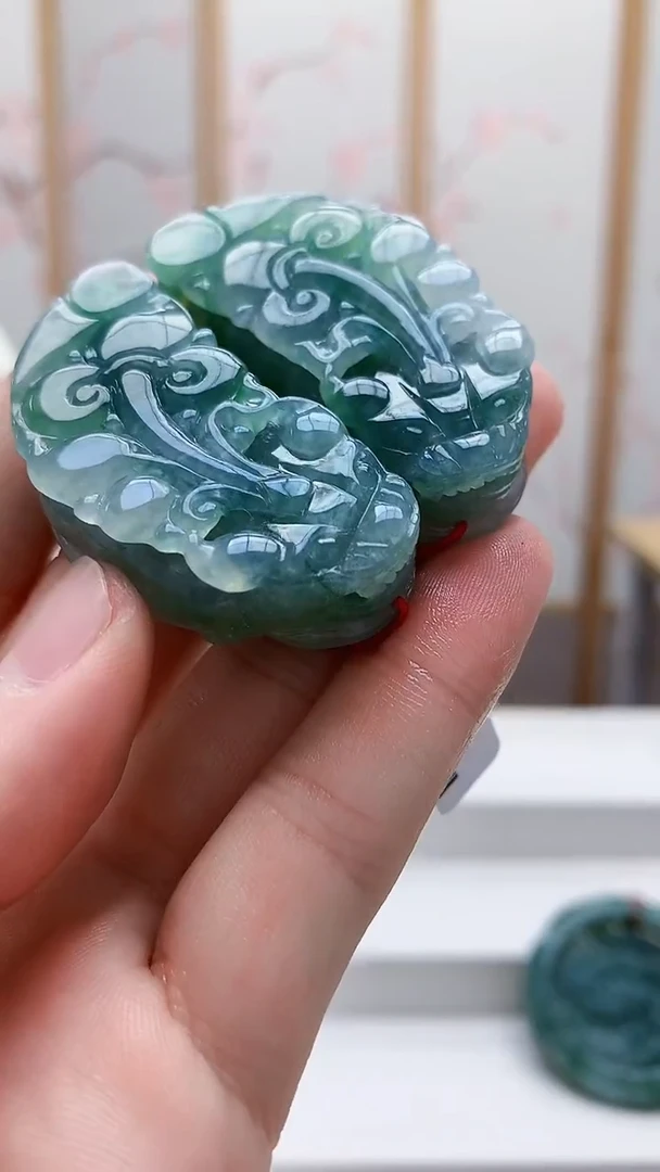 未镶嵌定制翡翠4812bb-毛货挂件93