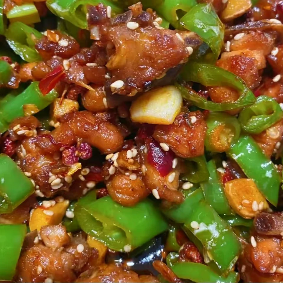 青椒辣子鸡 下饭菜