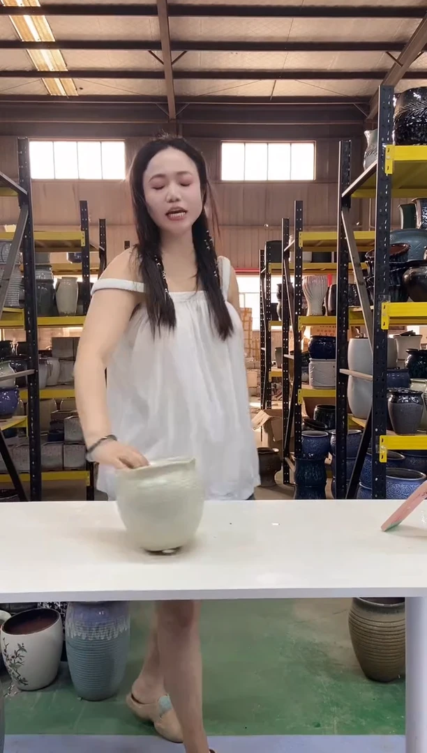 紫砂花盆宜兴紫砂粗陶花盆尺寸15*13
