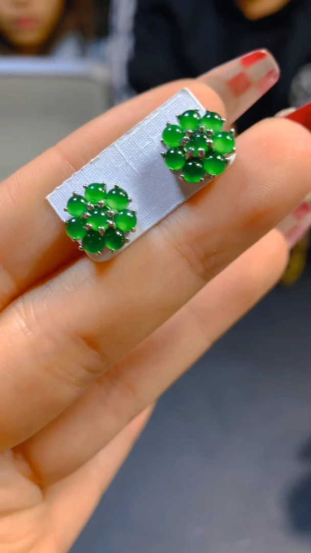 【闪购商品】翡翠耳饰未镶嵌0531704027多样性发一