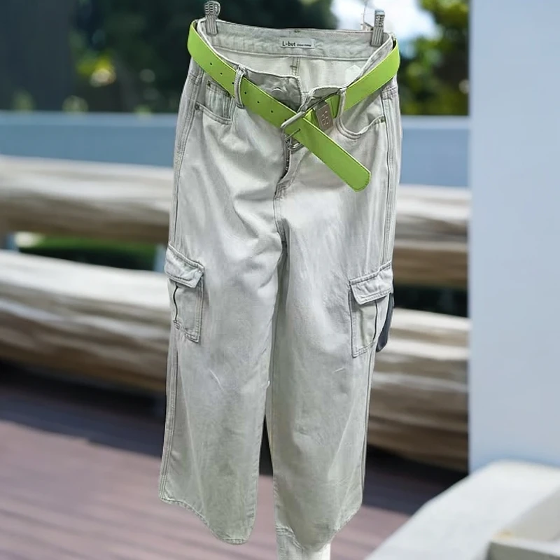 十三行品牌L-BUT美式高街工装裤拽酷风长款甜美可爱风格衣服