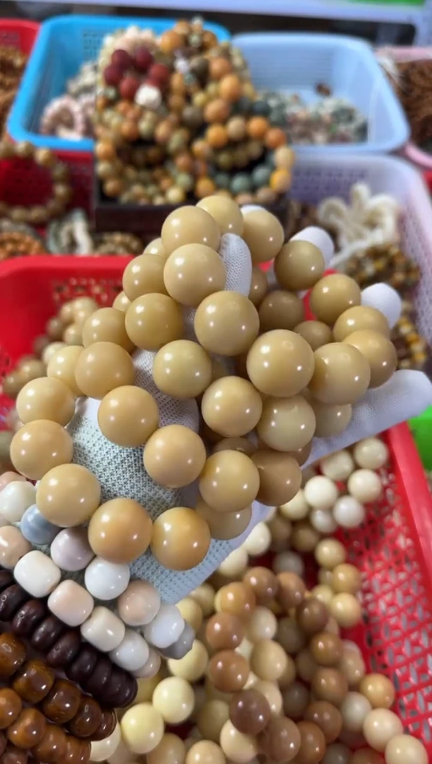 【闪购商品】白玉菩提手串20风化汤圆