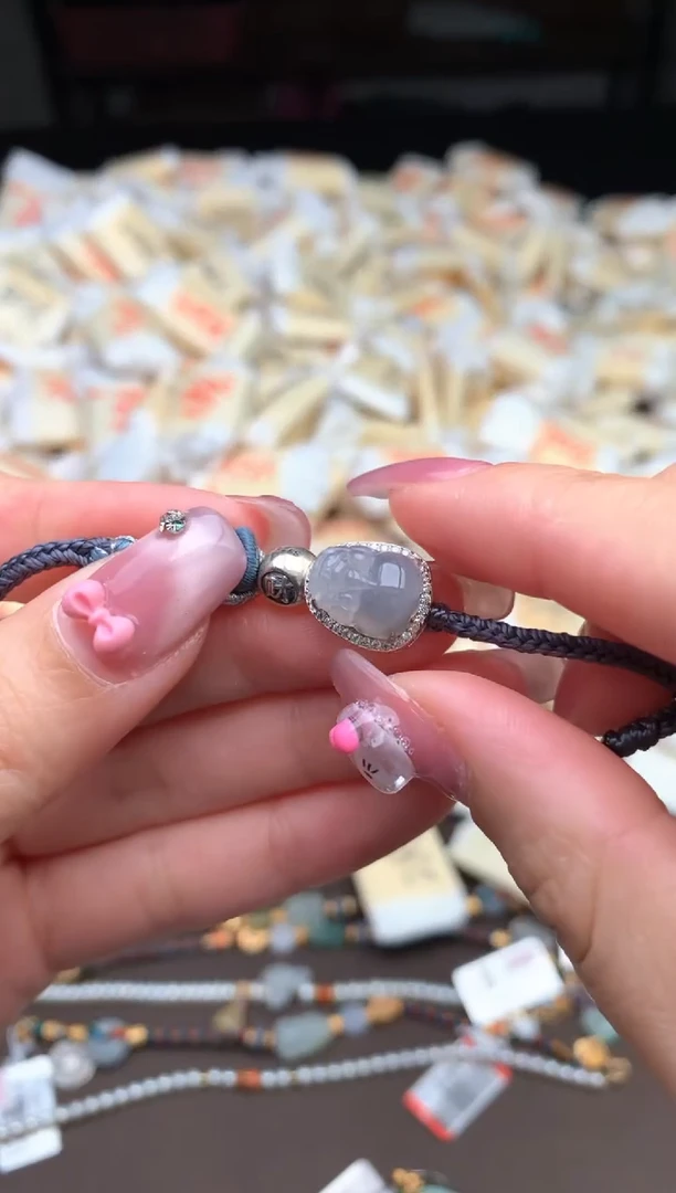 【闪购商品】翡翠手绳银S925镶嵌—