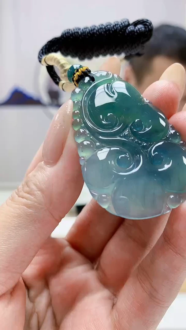 未镶嵌定制翡翠4898MM-毛货挂件39