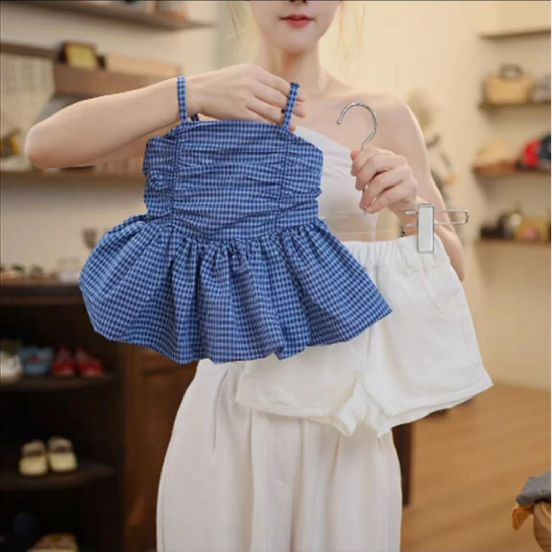 女童夏季套装洋气小女孩网红气质儿套夏装时尚夏款吊带裙子两件套