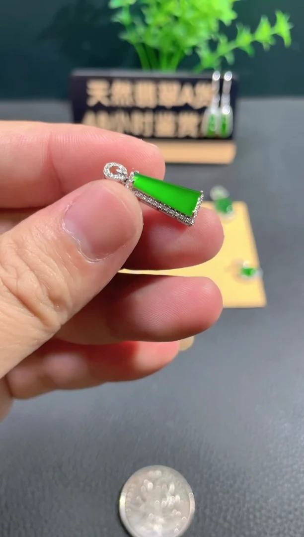 【闪购商品】翡翠颈饰18K金镶嵌翡翠