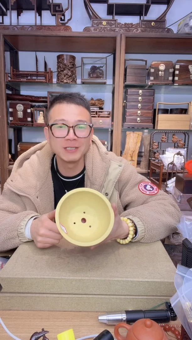 【闪购商品】乌木类书架121紫砂花盆