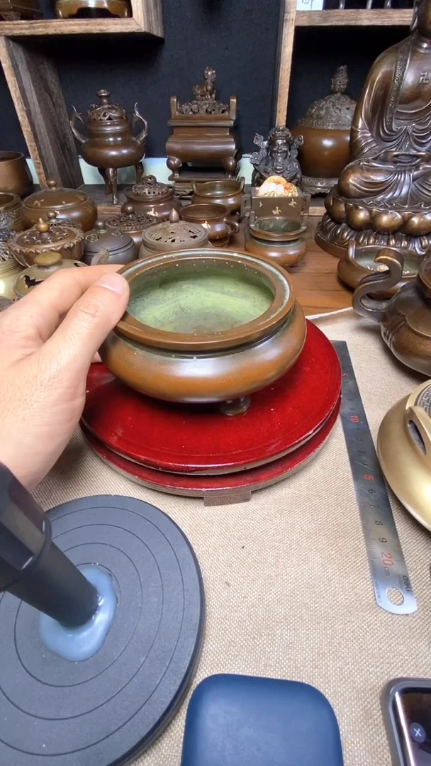 【闪购商品】苏工 普工精品铜 摆件熏香炉