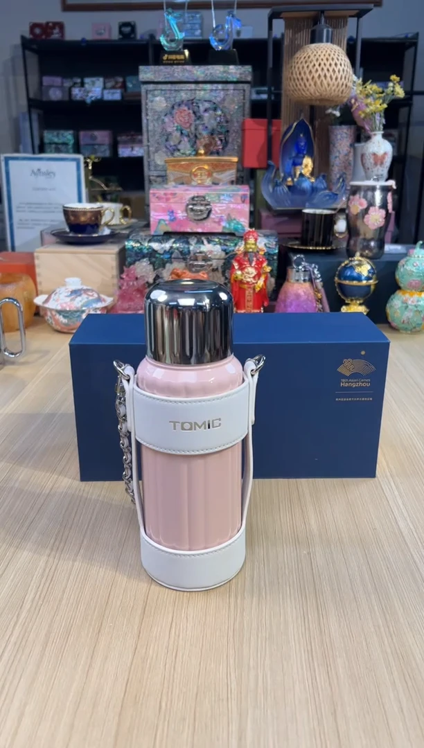 144特美刻提包保温杯-粉