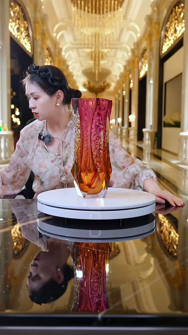 摆件AJ1010656金红花器
