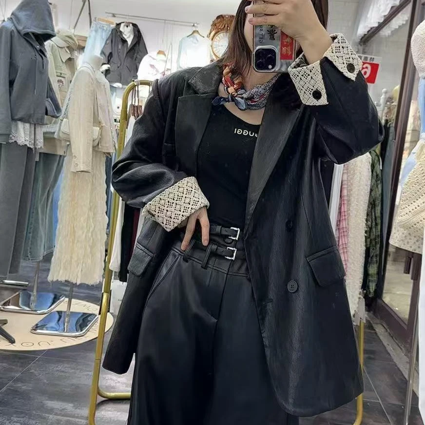 实体店常韩范宽松欧货气质西服外套上衣洋气时尚百搭显瘦设计感