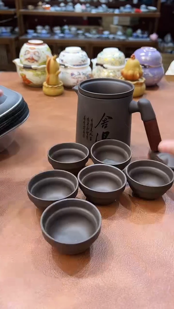 真的很便宜会开片的旅行茶具