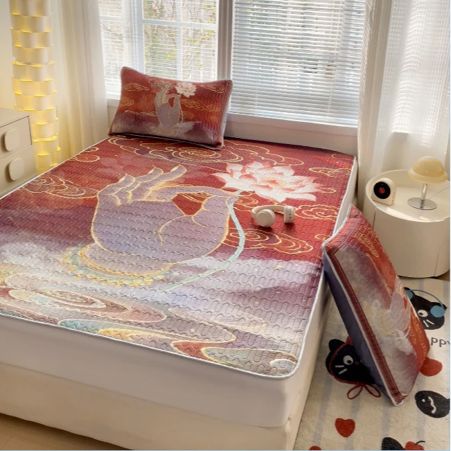 睡莲乳胶三件套透气散热柔软舒适易清洗 li