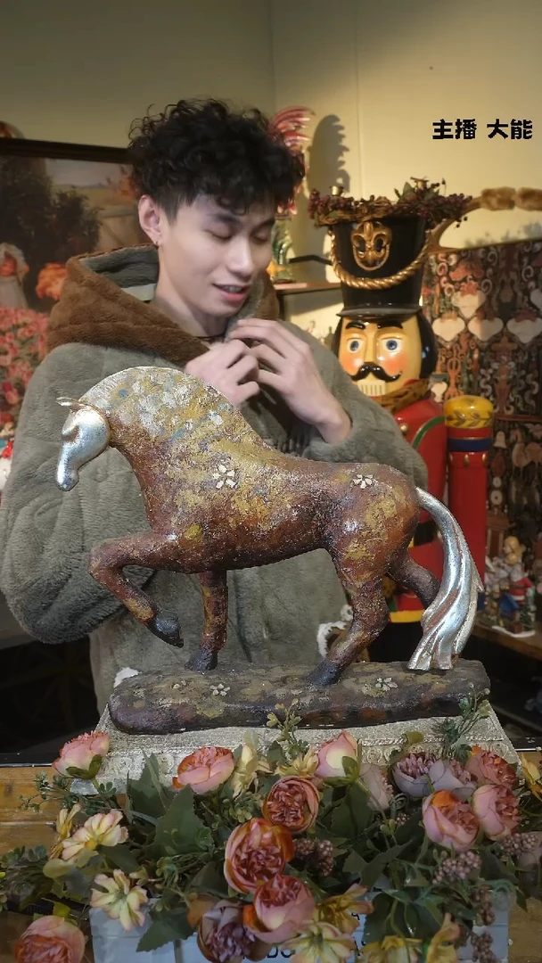 【闪购商品】默认微瑕高端树脂陶瓷摆件W176