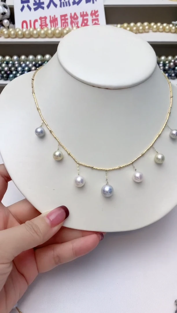 银S925镶嵌耳饰海水珍珠D*A19