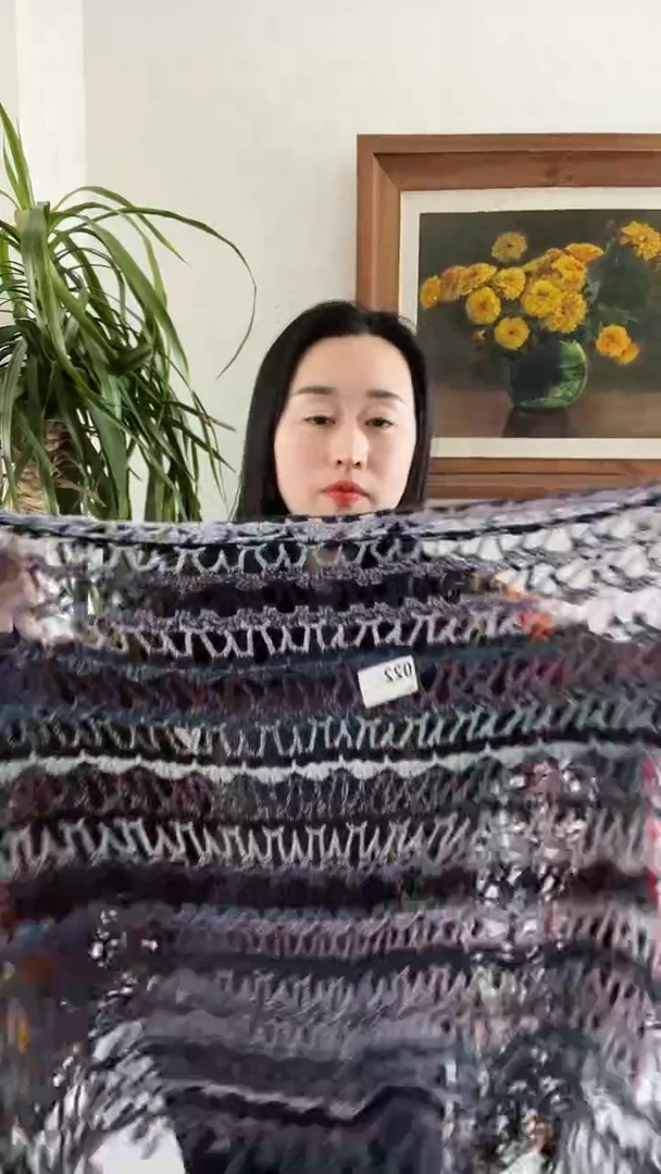 022成品披肩手工编织