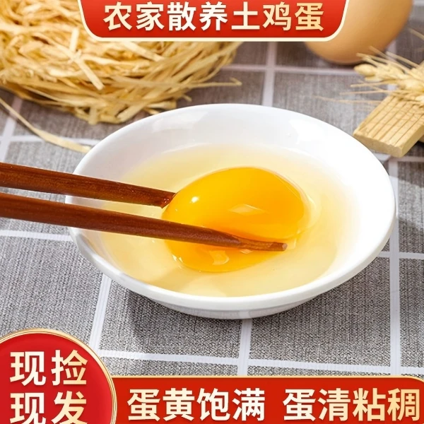 【坏损包赔】农家散养新鲜现发土鸡蛋营养丰富