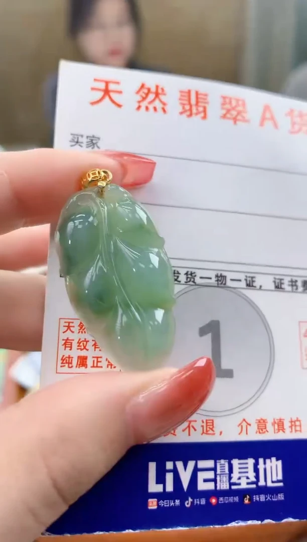 颈饰未镶嵌翡翠天然A货翡翠挂件