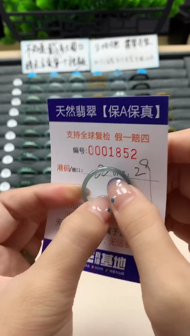 未镶嵌戒指翡翠天然  1852